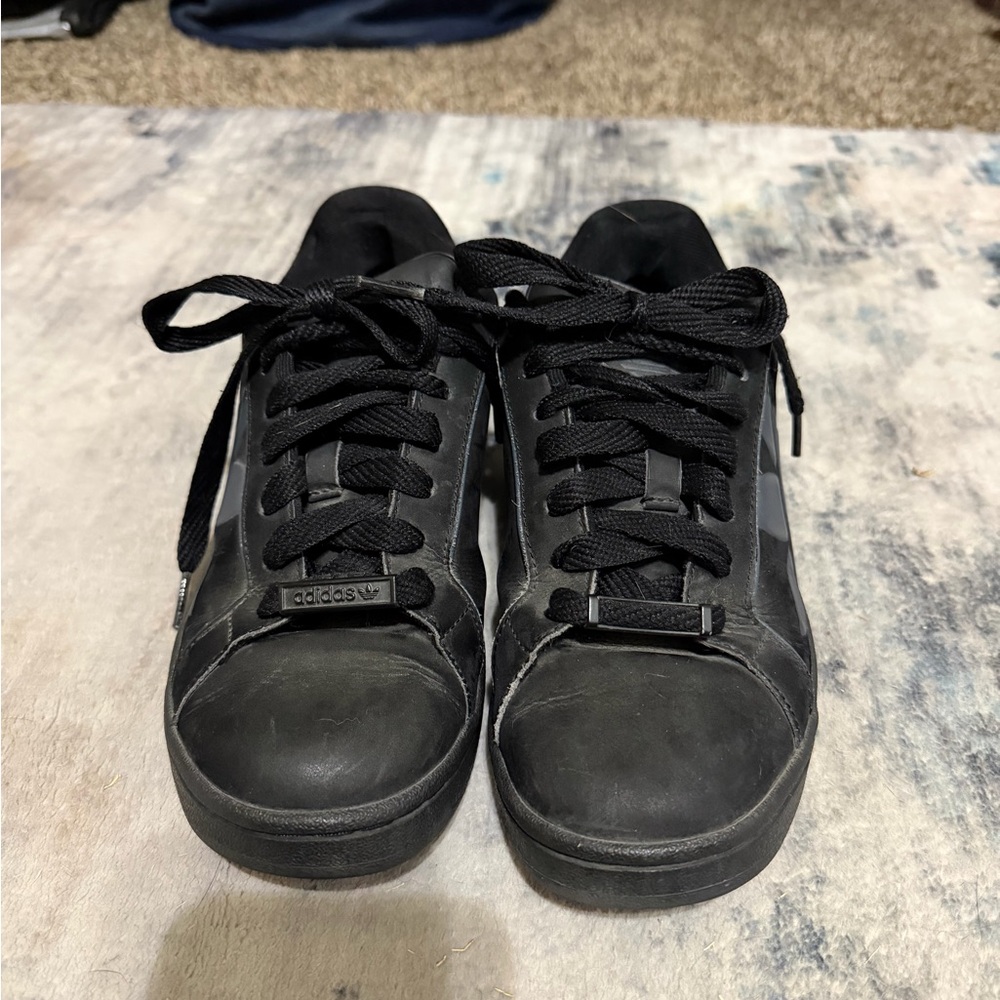 adidas Black Men’s Low-Top Lace-Up Sneakers